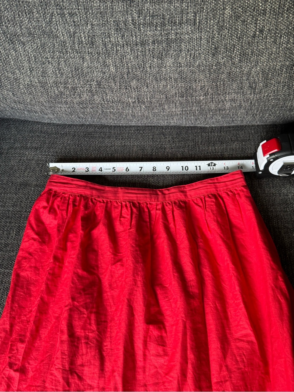 Red Ruffled V-Neck Maxi Skirt Set - Picture 7 of 8